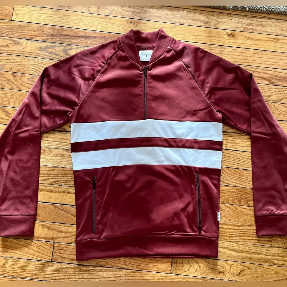 Urban Outfitters Small Maroon Pullover Quarter-Zip 1/4 Jacket